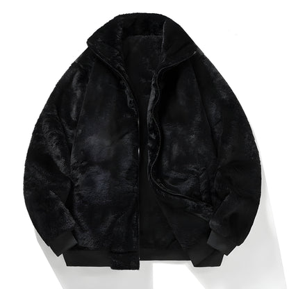 Oversized Faux Fur Bomber Jacket