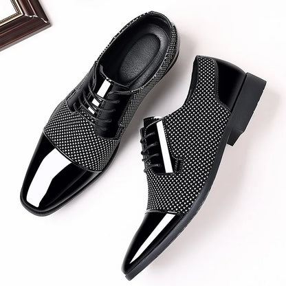 Oxford Wedding Shoes | Lace Up with Contrast Texture Detail