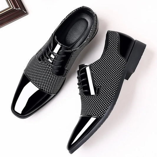 Oxford Wedding Shoes | Lace Up with Contrast Texture Detail