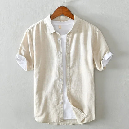 Rolled Cuffs Shirt | Short Sleeve
