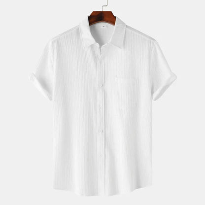 Men’s Short Sleeve Textured Shirt