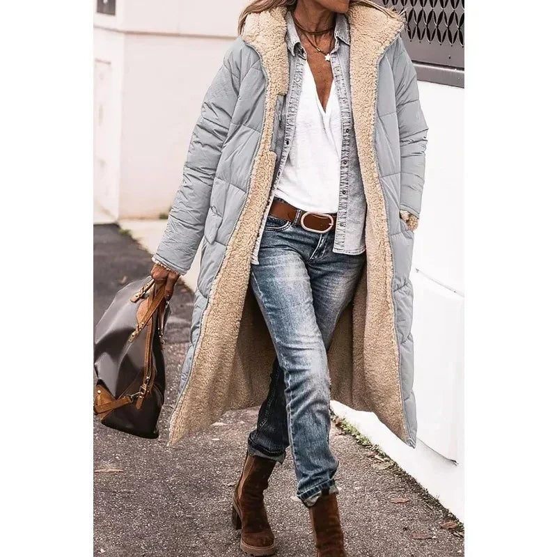 Longline Puffer Coat | Hooded Full Length with Warm Lining