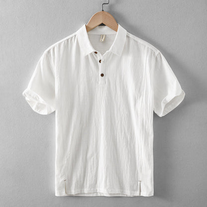 Casual Short Sleeve Pull-On Polo Shirt
