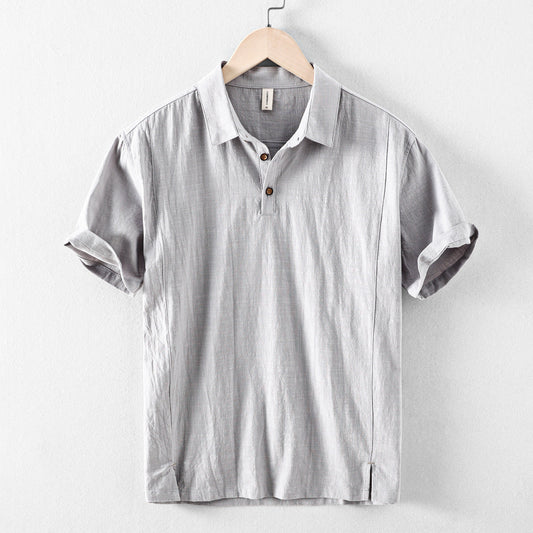Casual Short Sleeve Pull-On Polo Shirt