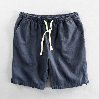 Linen Shorts | Drawstring Elastic Waist