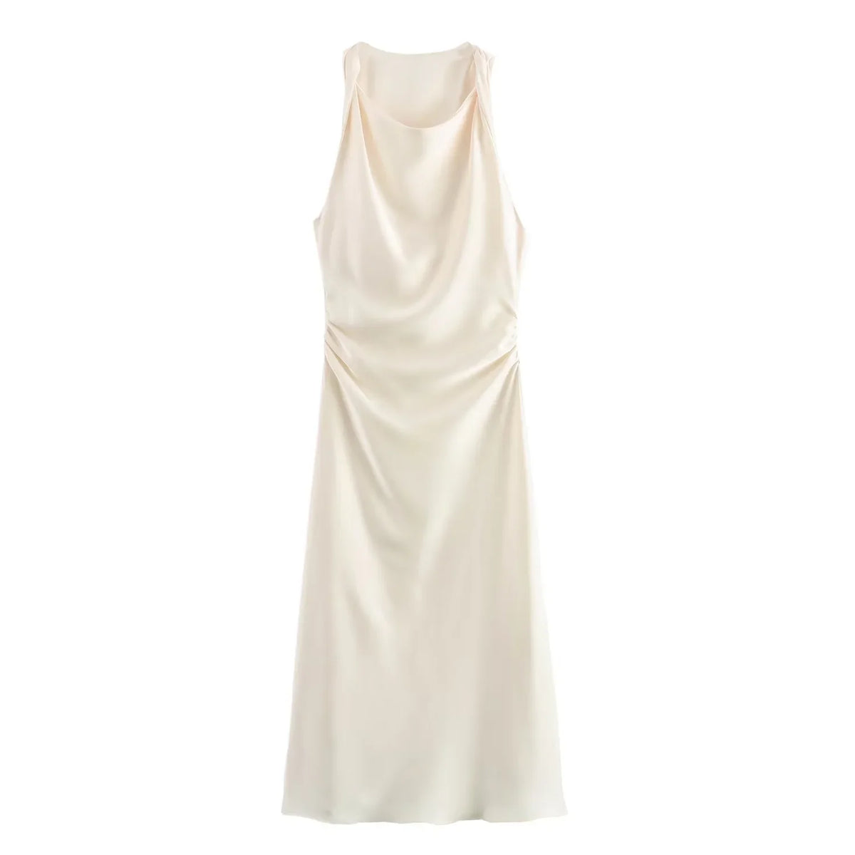 Women's Halterneck Ruched Evening Dress