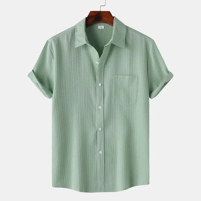 Men’s Short Sleeve Textured Shirt