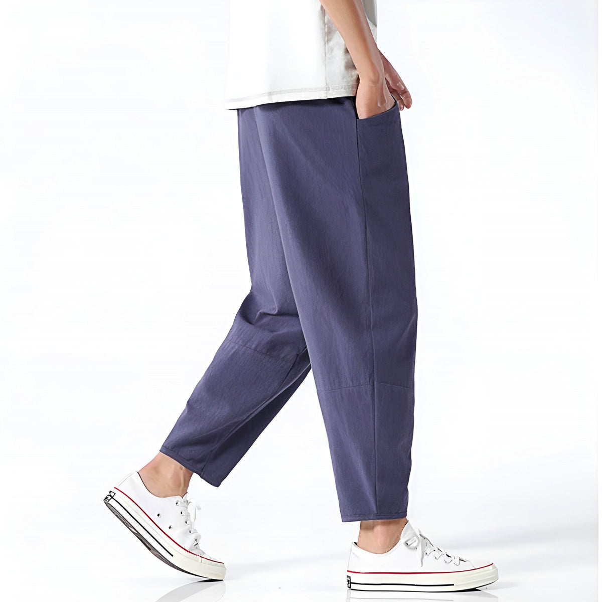 Cropped Cotton Pants