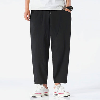 Cropped Cotton Pants