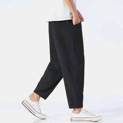 Cropped Cotton Pants