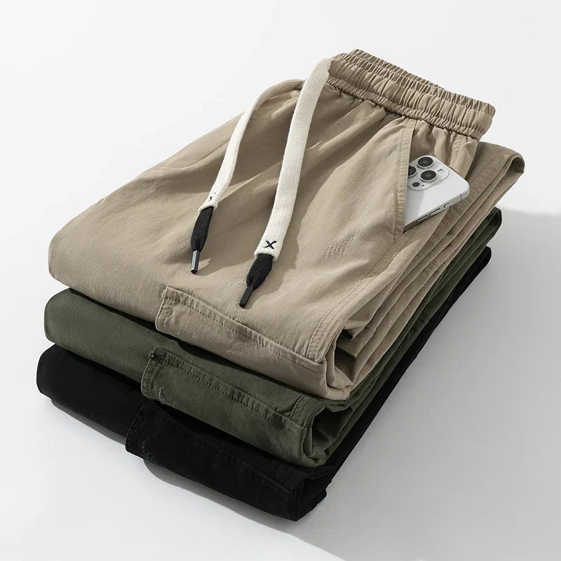 Men’s Casual Wide Leg Cargo Trousers