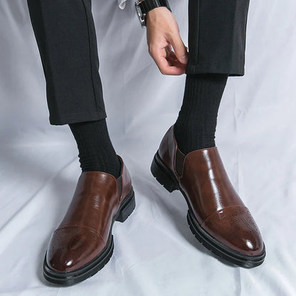 Slip On Dress Shoes | Classic Formal Cap Toe Design