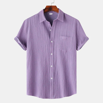 Men’s Short Sleeve Textured Shirt