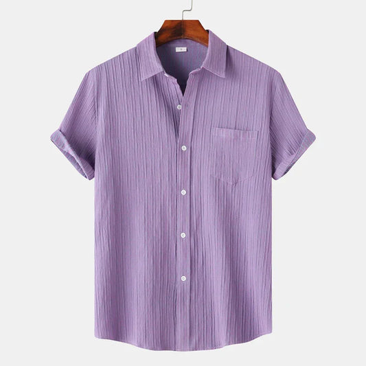 Men’s Short Sleeve Textured Shirt