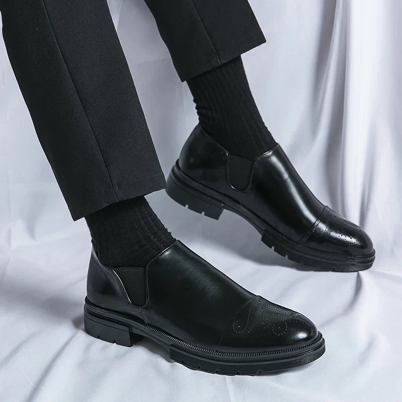 Slip On Dress Shoes | Classic Formal Cap Toe Design