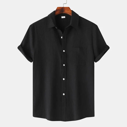 Men’s Short Sleeve Textured Shirt