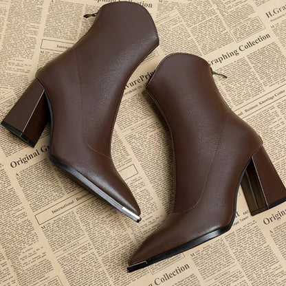Chelsea Leather Boots | Chrome Tip