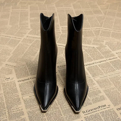 Chelsea Leather Boots | Chrome Tip
