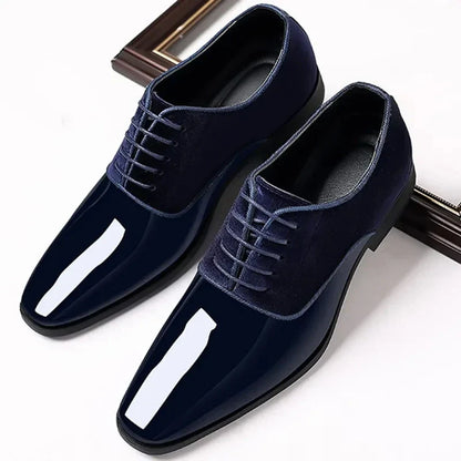 Oxford Dress Shoes | Contrast Finish with Lace Up Design