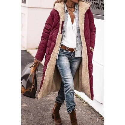 Longline Puffer Coat | Hooded Full Length with Warm Lining