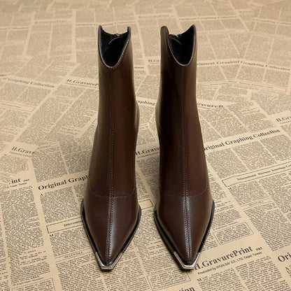 Chelsea Leather Boots | Chrome Tip