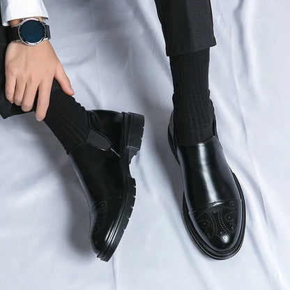 Slip On Dress Shoes | Classic Formal Cap Toe Design