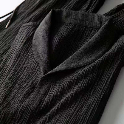 Men’s Elegant Shawl Collar Two-Piece Set