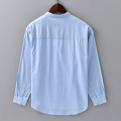 Linen Trucker Shirt for Men