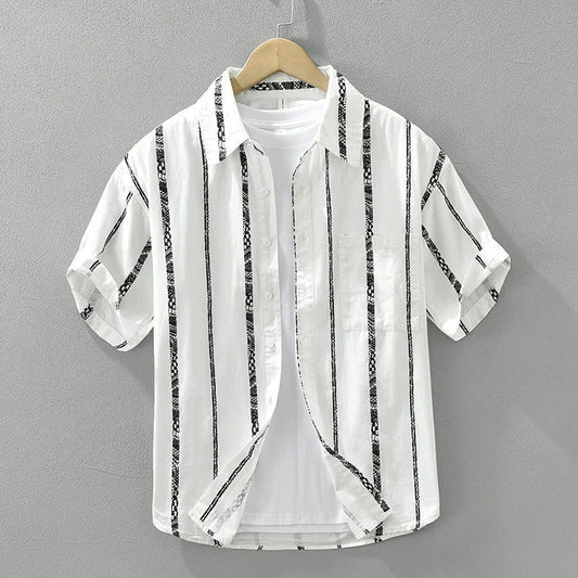 Classic Men’s Short Sleeve Button-Up Shirt