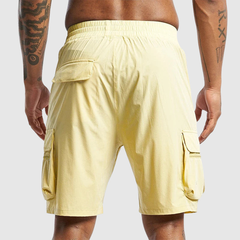 Cargo Shorts | Men's Drawstring Zip Pockets