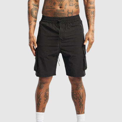 Cargo Shorts | Men's Drawstring Zip Pockets
