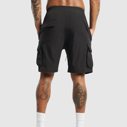 Cargo Shorts | Men's Drawstring Zip Pockets