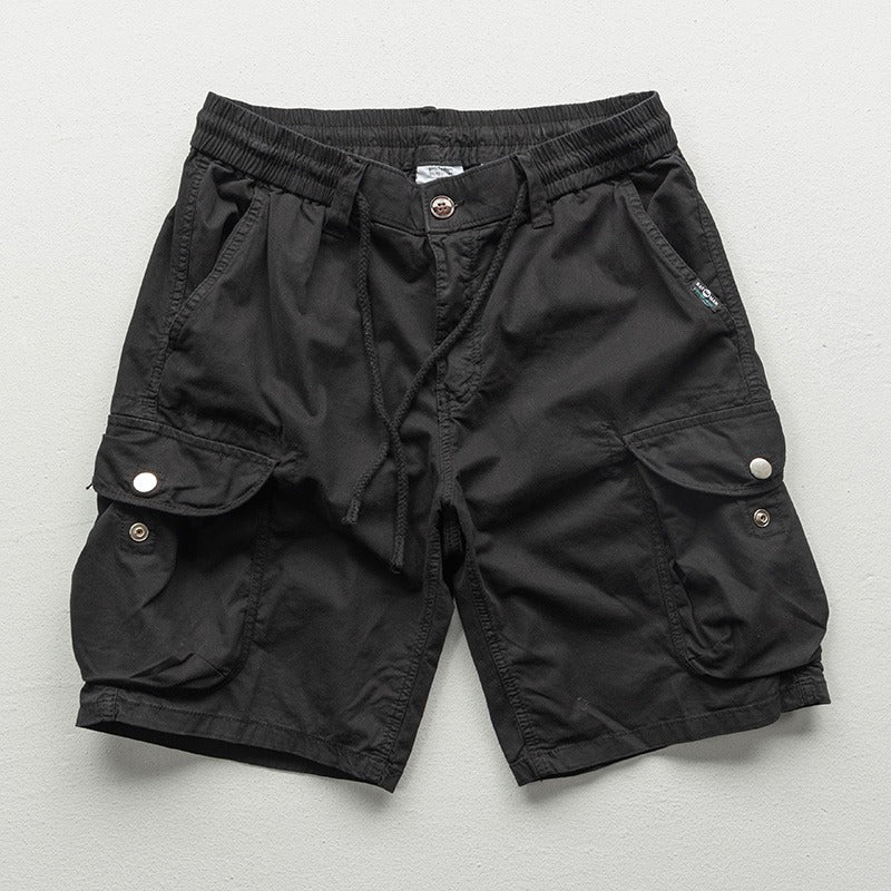 Cargo Drawstring Waist Shorts