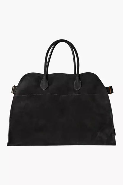 Top Handle Structured Leather Handbag
