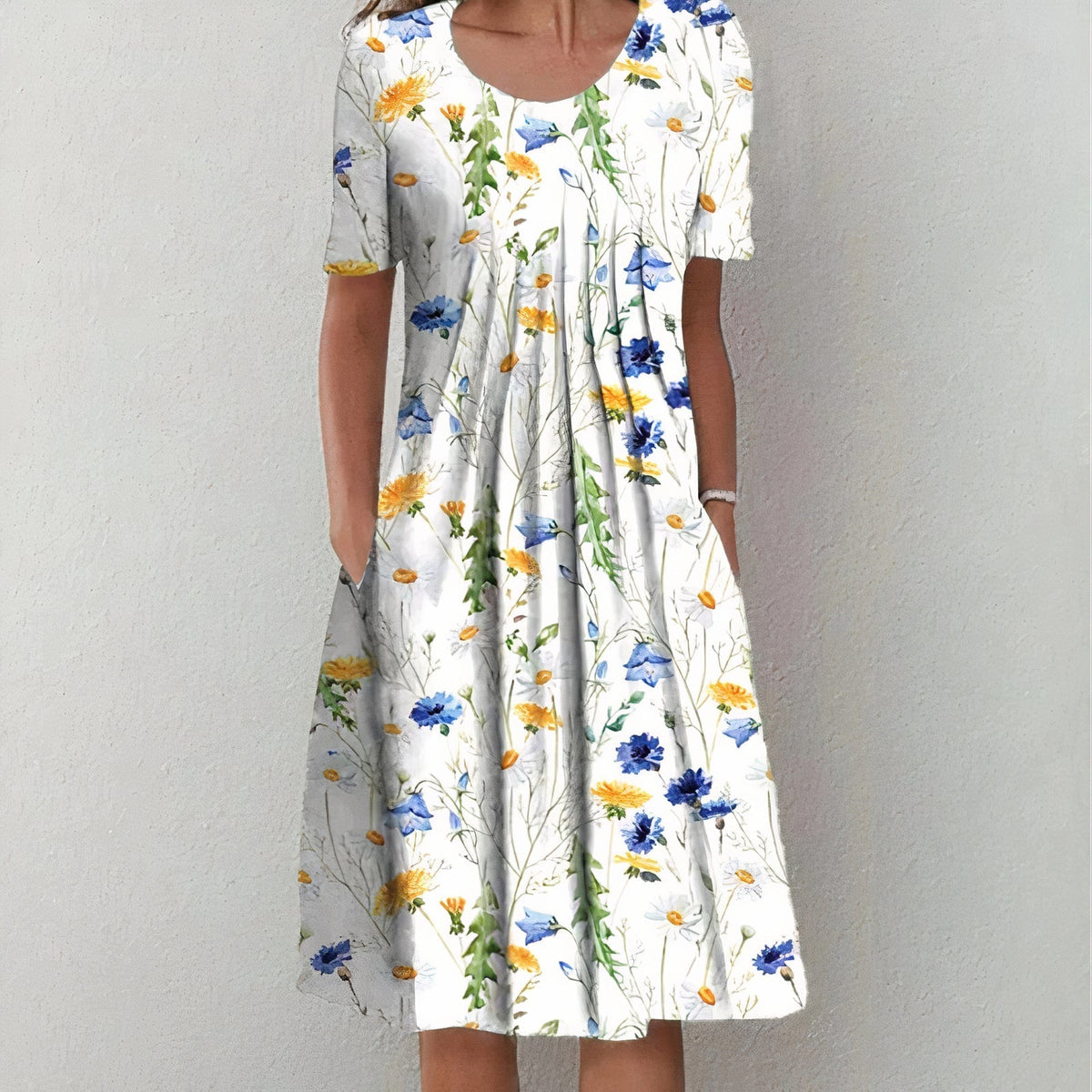 Women's Summer Floral Midi Dress