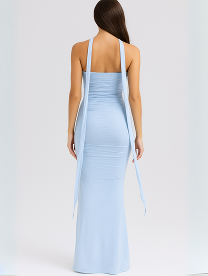 Women’s Maxi Dress with Strapless Choker
