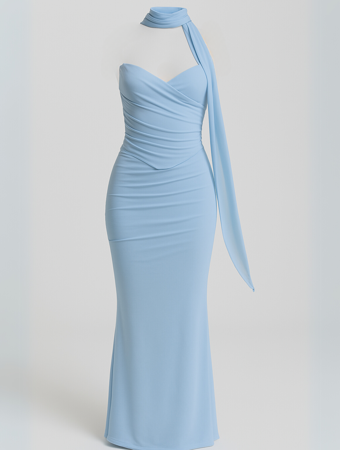 Women’s Maxi Dress with Strapless Choker