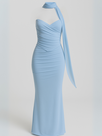 Women’s Maxi Dress with Strapless Choker