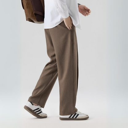 Trousers Men's Wide Leg Pleated