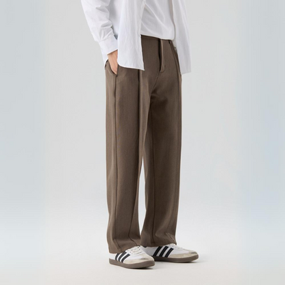 Trousers Men's Wide Leg Pleated