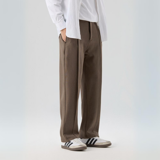 Trousers Men's Wide Leg Pleated