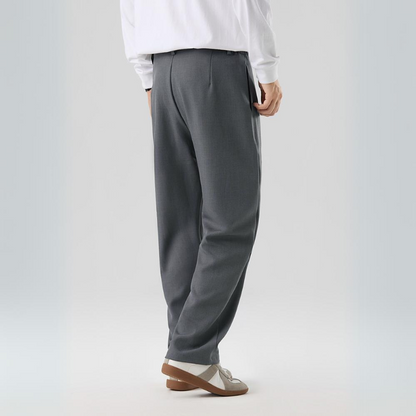 Trousers Men's Wide Leg Pleated