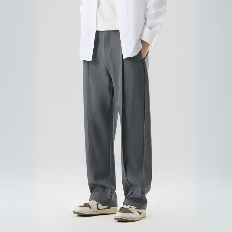 Trousers Men's Wide Leg Pleated