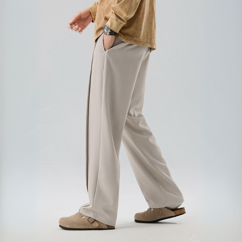 Trousers Men's Wide Leg Pleated