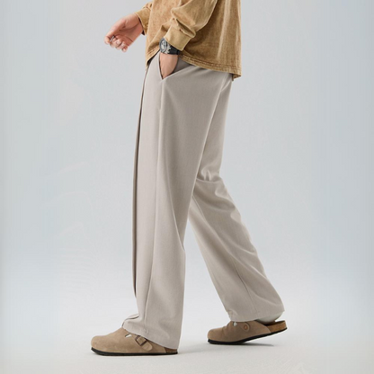 Trousers Men's Wide Leg Pleated