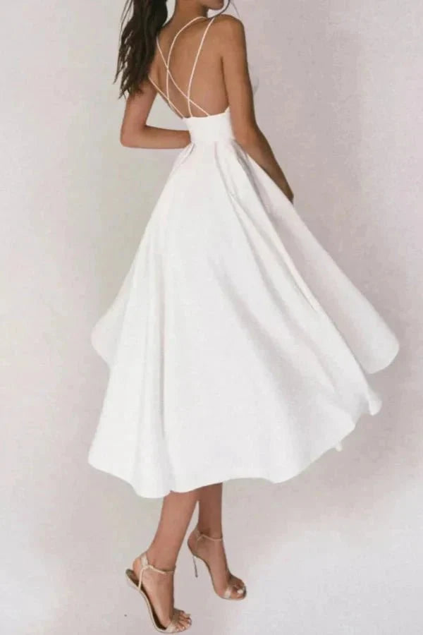 Midi Dress | Women's Cross Back Flared