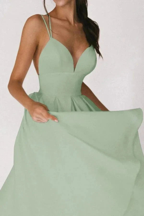 Midi Dress | Women's Cross Back Flared