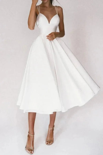 Midi Dress | Women's Cross Back Flared