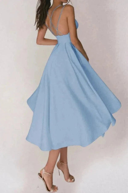 Midi Dress | Women's Cross Back Flared