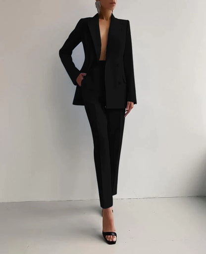 Women’s Formal Blazer and Trousers Set